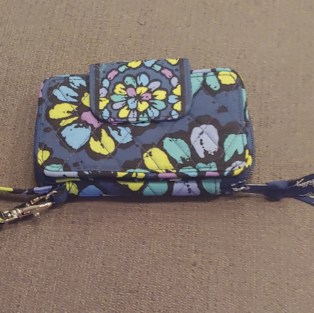 Vera Bradley wristlet- indigo pop